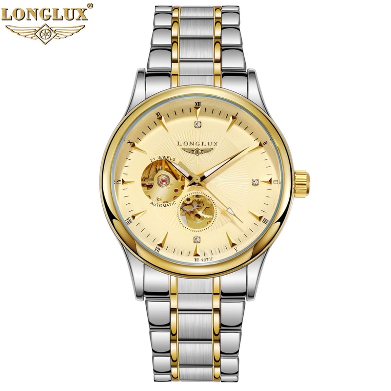 Elegant Luxury Watches For Men Waterproof Skeleton Automatic Mechanical Stainless Steel Business Gi 6
