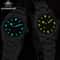 Luminous Mens Quartz Watches New Analog Watch With Bubble Mirror Glass Stainless Steel Bracelet 3