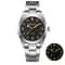 Luminous Mens Quartz Watches New Analog Watch With Bubble Mirror Glass Stainless Steel Bracelet 6