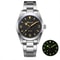 Luminous Mens Quartz Watches New Analog Watch With Bubble Mirror Glass Stainless Steel Bracelet 6