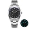 Luminous Mens Quartz Watches New Analog Watch With Bubble Mirror Glass Stainless Steel Bracelet 7