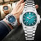 Chronograph Watch For Men Waterproof Luminous Luxury Man Wristwatch Stainless Steel Mens Quartz Wat 0