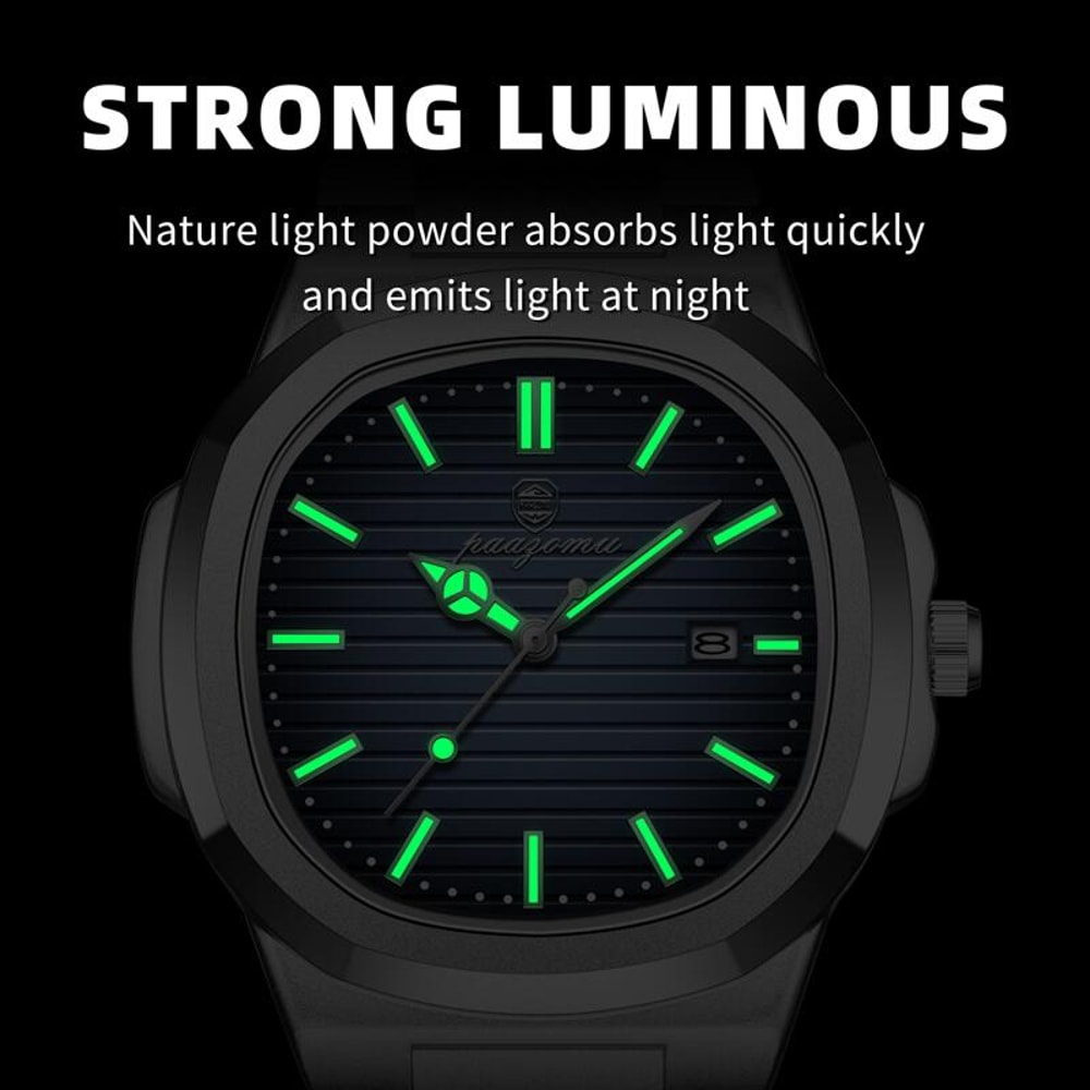 Chronograph Watch For Men Waterproof Luminous Luxury Man Wristwatch Stainless Steel Mens Quartz Wat 4