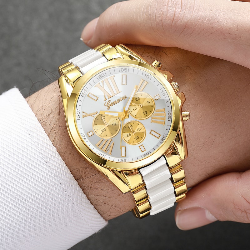 Luxury Men Business Watches, Fashion Roma Dial Men's Quartz Wristwatch, Elegant Daily Wear