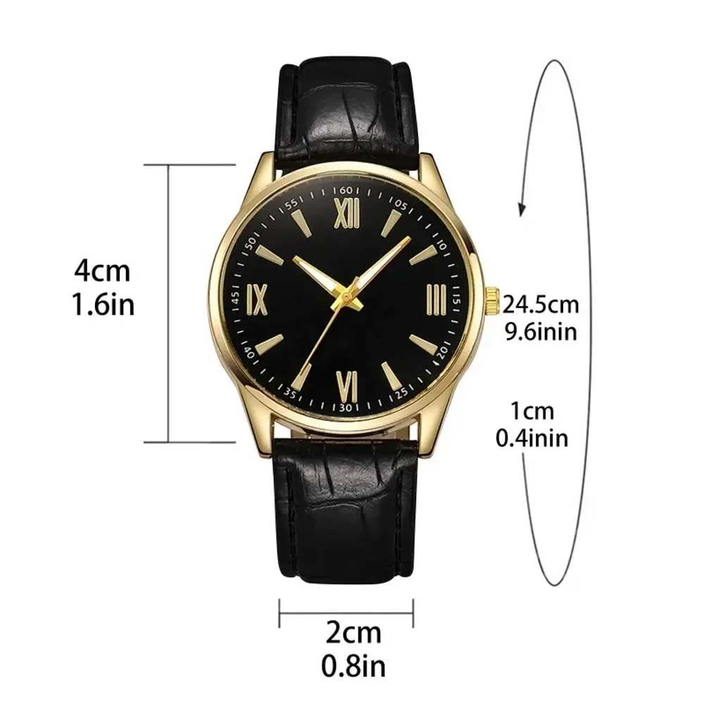 Ultra Thin Luxury Minimalist Watch For Men Leather Casual Business Quartz Wristwatch With Leather B 4