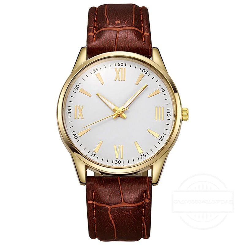Ultra Thin Luxury Minimalist Watch For Men Leather Casual Business Quartz Wristwatch With Leather B 8