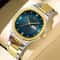 Gold Luxury Brand Men Rhinestone Watches Stainless Steel Waterproof Quartz Movement Business Watch 6