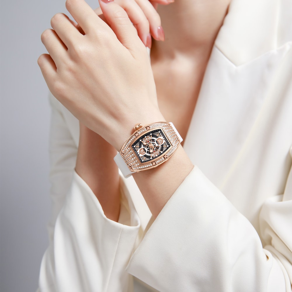 Elegant Women Luxury Diamond Watch, Versatile Quartz Watch Gift