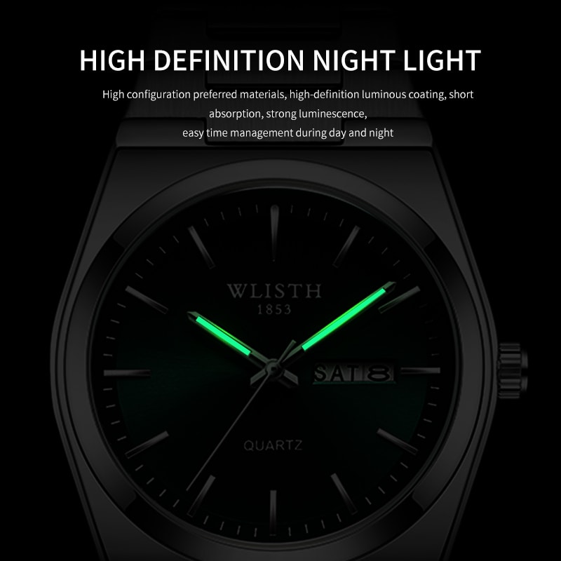 Business Luxury Men Watch, Waterproof Stainless Steel Watch for Man, Fashion Casual Quartz Watches