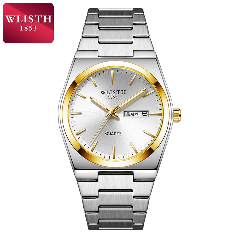 Business Luxury Men Watch, Waterproof Stainless Steel Watch for Man, Fashion Casual Quartz Watches