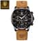 Business Leather Men Watches Clock Sports Luxury Men Quartz Watch Waterproof Chronograph Luminous D 6