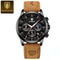 Business Leather Men Watches Clock Sports Luxury Men Quartz Watch Waterproof Chronograph Luminous D 6