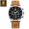 Business Leather Men Watches Clock Sports Luxury Men Quartz Watch Waterproof Chronograph Luminous D 8