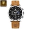 Business Leather Men Watches Clock Sports Luxury Men Quartz Watch Waterproof Chronograph Luminous D 8