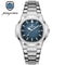 Men Watch Luxury Waterproof Square Quartz Stainless Steel Luminous Date Business Male Clock 7