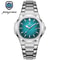 Men Watch Luxury Waterproof Square Quartz Stainless Steel Luminous Date Business Male Clock 6