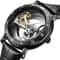 Automatic Mechanical Mens Watch, Mechanical Wristwatches Watches for Man, Watches Golden Bridge Skeleton