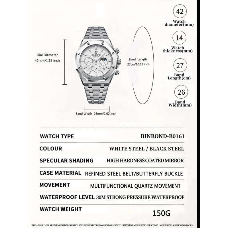 Luxury High Man Quartz Wristwatch Quality Men Watch Waterproof Luminous Stainless Steel Mens Casual 3