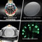 Waterproof Calendar Luminous Quartz Watch, Original Luxury Men's Watches, Stainless Steel Authentic Watch for Man