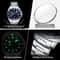 Waterproof Luminous Date Mens Watches Stainless Steel Business Quartz Luxury Wristwatch For Men 3