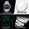 Waterproof Luminous Date Mens Watches Stainless Steel Business Quartz Luxury Wristwatch For Men 3