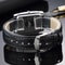 Luxury Quartz Clock Men Square Watch Black White Case Leather Band For Women And Men 5