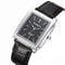 Luxury Quartz Clock Men Square Watch Black White Case Leather Band For Women And Men 6
