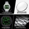 Stainless Steel Luxury Square Male Watch Waterproof Luminous Date Week Quartz Watches For Men Fashi 3