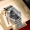 Mens Quartz Watches Stainless Steel Chronograph Original Military Waterproof Luminous Date Watch 1