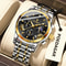 Mens Quartz Watches Stainless Steel Chronograph Original Military Waterproof Luminous Date Watch 11