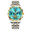 Stainless Steel Chronograph Fashion Man Wristwatch Luminous Quartz Watch For Men Waterproof Luxury 6