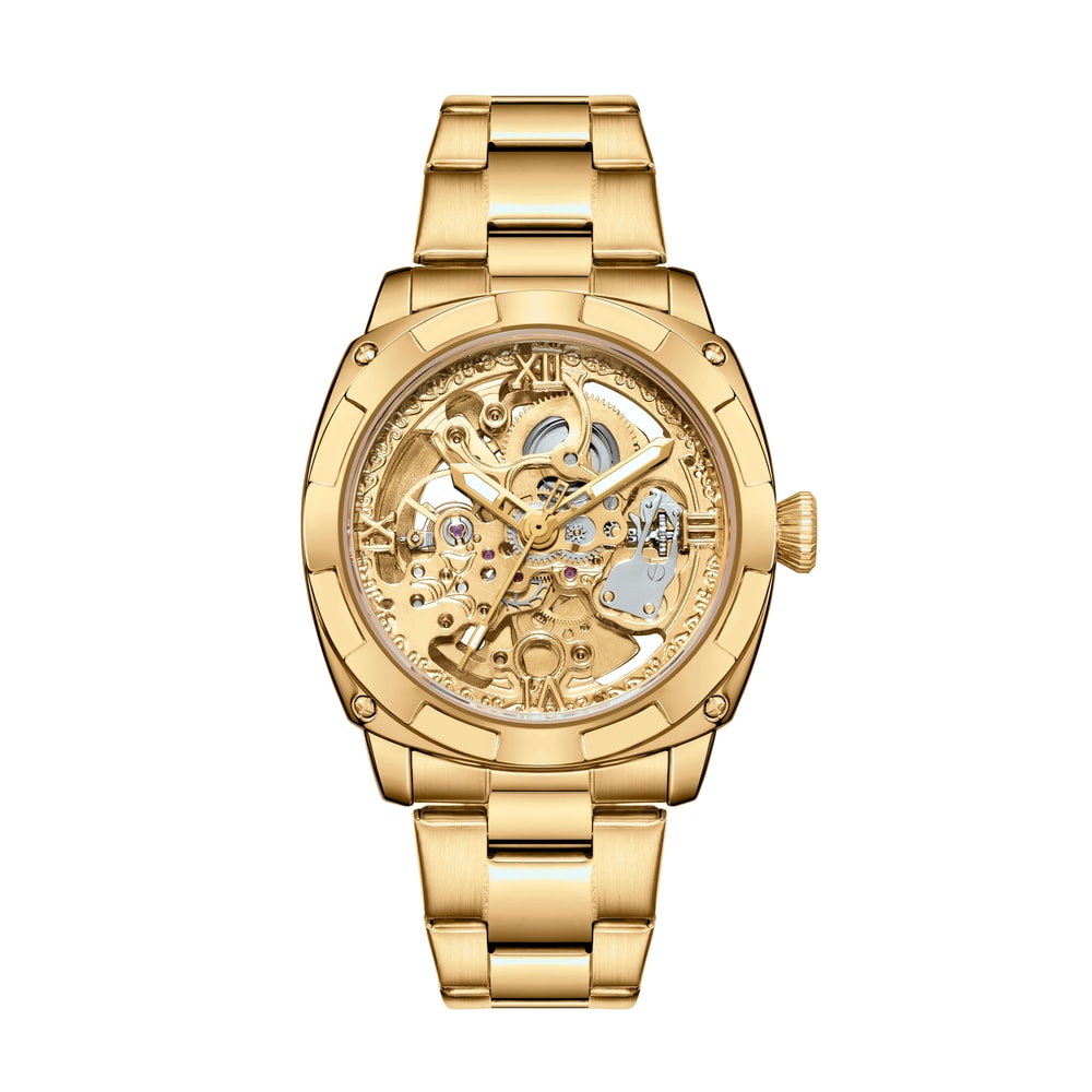 Luxury Mechanical Watches Skeleton Waterproof Men Automatic Watch Stainless Steel Mens Watch 5