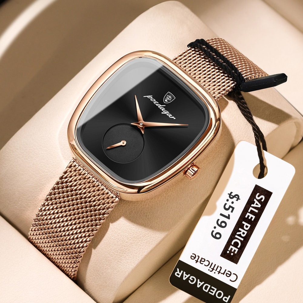 Waterproof Watch For Women Luxury Fashion Elegant Ladies Watch Stainless Steel Quartz Womens Watche 9
