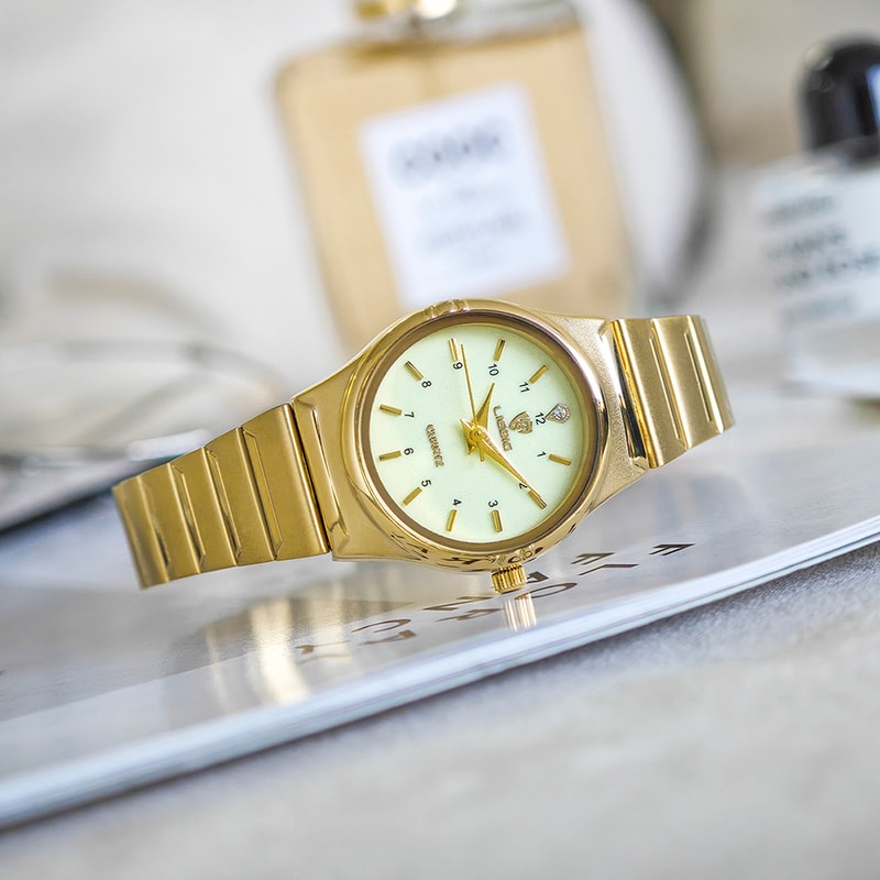 Women Top Brand Watches Luxury Female Stainless Steel Strip Wristwatches Quartz Movement Watch For 1