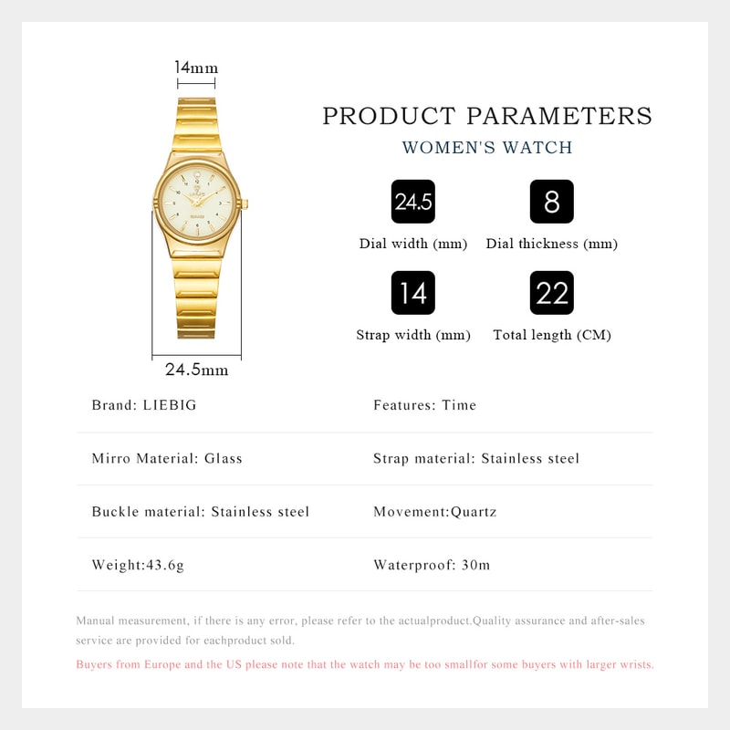 Women Top Brand Watches Luxury Female Stainless Steel Strip Wristwatches Quartz Movement Watch For 4