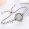 Quartz Crystal Women Diamond Wristwatches, Free Adjustment Bracelet, Wedding Banquet Watches