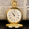 I Love You Couple Gift Watch Pendant Luxury Golden Quartz Pocket Watch High Quality Fashionable Chr 1