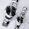 Luxury Stainless Steel Waterproof Quartz Watches, Calendar Date Lovers Couple Watch