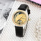Luxury Fashion Casual Leather Watch For Ladies Flywheel Double Hollowed Automatic Mechanical Waterp 8