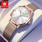 Elegant Rose Gold Digital Waterproof Watch Luxury Brand New Women Quartz Watch With Simple Bracelet 0