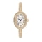 Elegant Womens Quartz Wrist Watch With Roman Numerals Waterproof Rhinestone Inlaid Oval Design 5