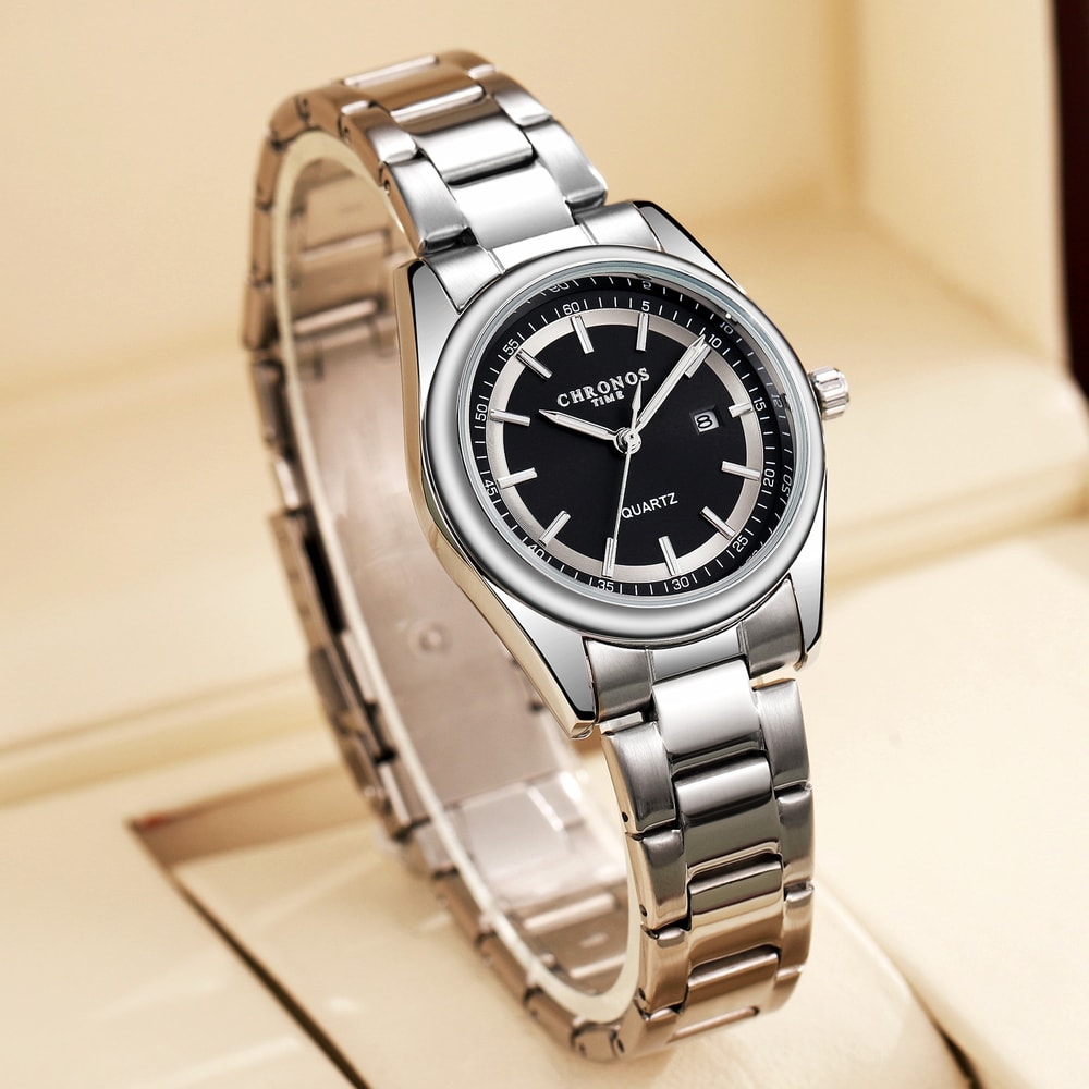 Ladies Luxury Fashion Watch Stainless Steel Band Luminous Calendar Business Casual Gift For Women 5