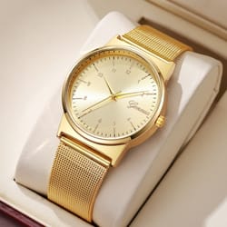 ladies quartz watch, luxury mesh band, fashion women watches, girls clock