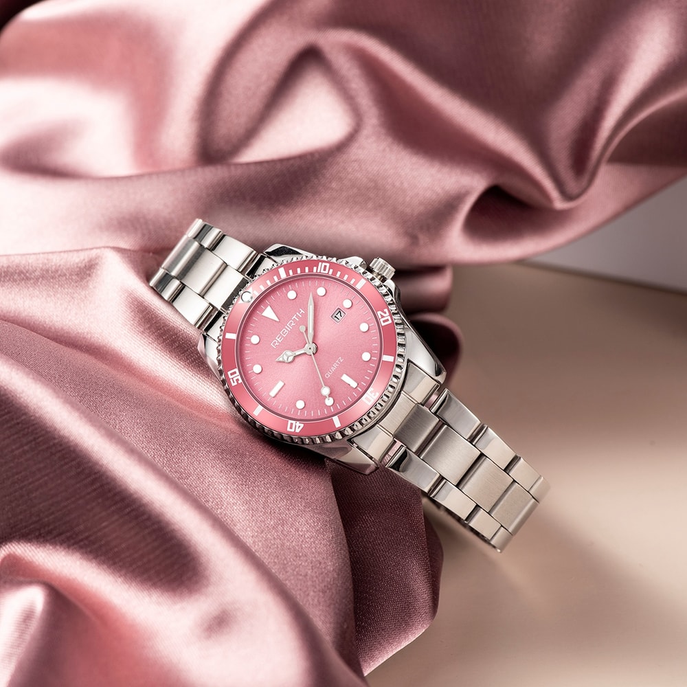 Elegant Business Classic Date Quartz Watch For Ladies With Stainless Steel Strap 3