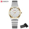 Women Luxury Stainless Steel Watch Classic Round Dial Quartz Stylish Business Wristwatches 6
