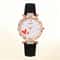 Rose Gold White Watch Set Love Diamond Women Watch Light Luxury Fashion Bracelet Holiday Gift 2