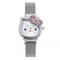 Sanrio Anime Quartz Watch Hello Kitty Bow Diamond Design Cute Cartoon Magnet Watches For Girls Birt 6