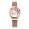 Sanrio Anime Quartz Watch Hello Kitty Bow Diamond Design Cute Cartoon Magnet Watches For Girls Birt 4