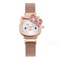 Sanrio Anime Quartz Watch Hello Kitty Bow Diamond Design Cute Cartoon Magnet Watches For Girls Birt 4