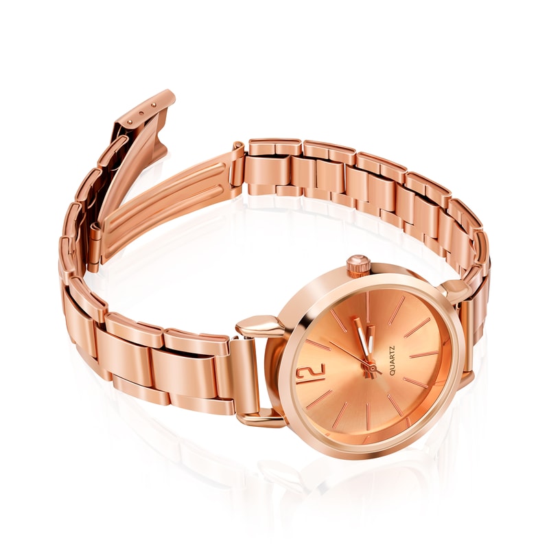 Fashion Gold Color Lightweight Bracelet Quartz Wristwatch Luxury Women Watches Simple Dial Hollow S 3